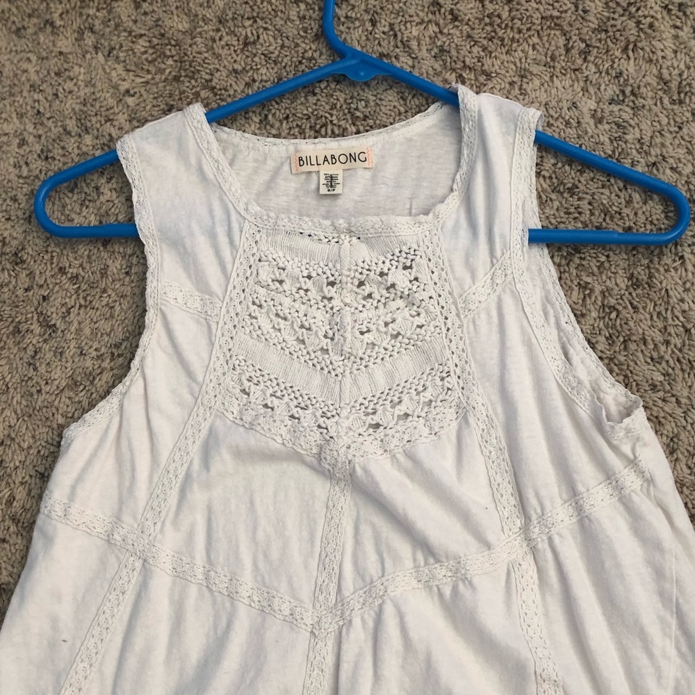 Billabong white tank top
